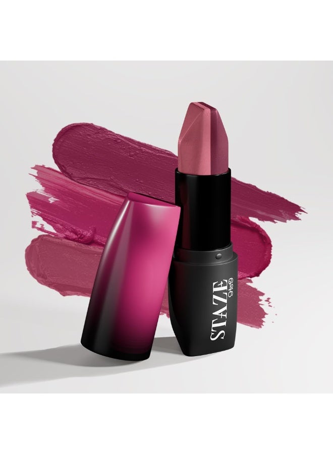 Staze 9to9 3 in 1 Lipstick | 3 Unique Shades in 1 | 12 HRS Long Lasting, Transferproof | Non-drying Formula with Intense Color Payoff | 04 Nude Orchid | 3.8 g - Image 1